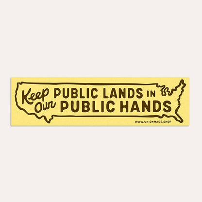 Keep Public Lands Public Bumper Sticker