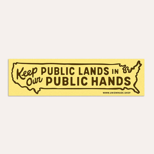 Keep Public Lands Public Bumper Sticker