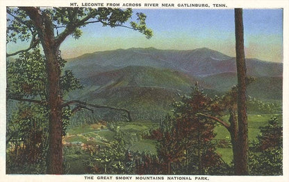 Mt. Leconte, Gatlinburg, TN Postcard