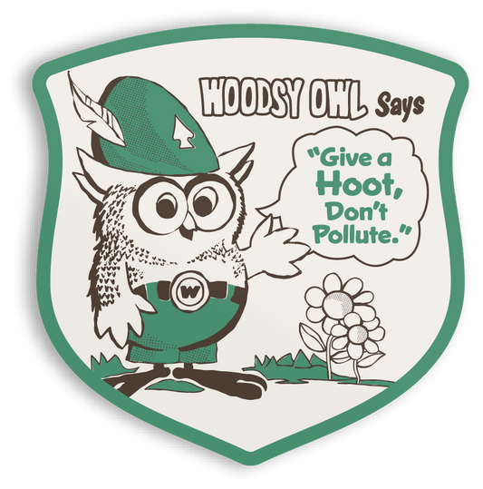 Woodsy Says Sticker