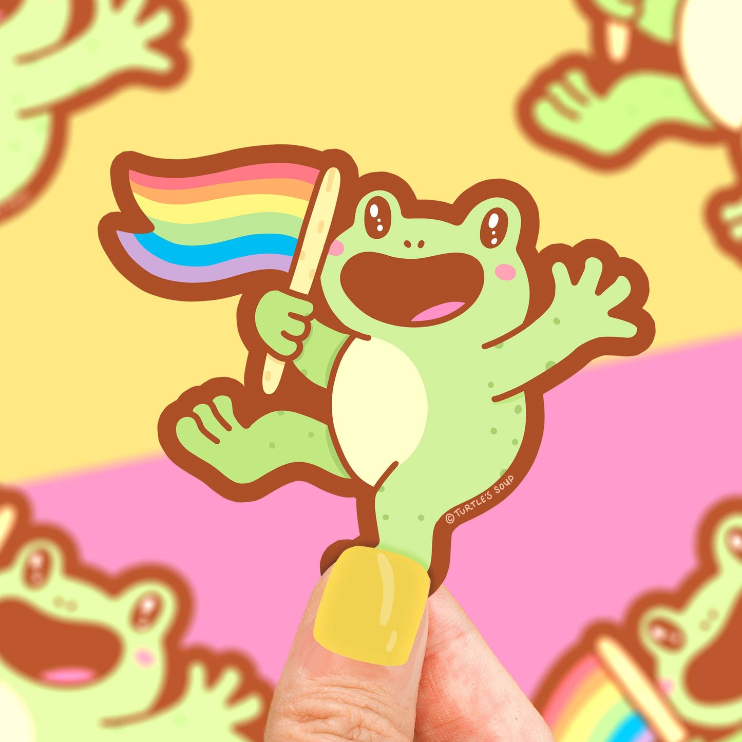 Pride Frog Sticker