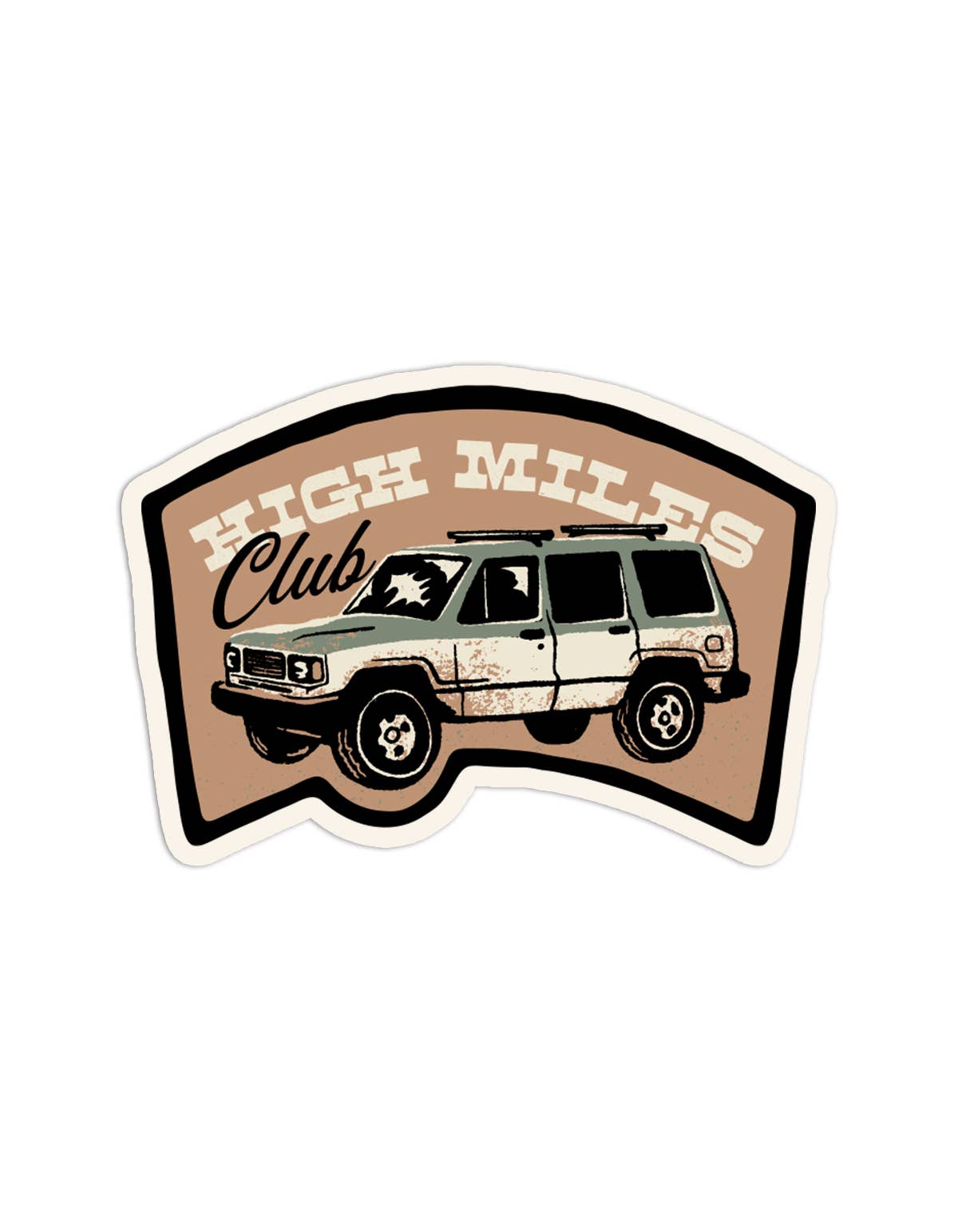 High Miles Club Sticker