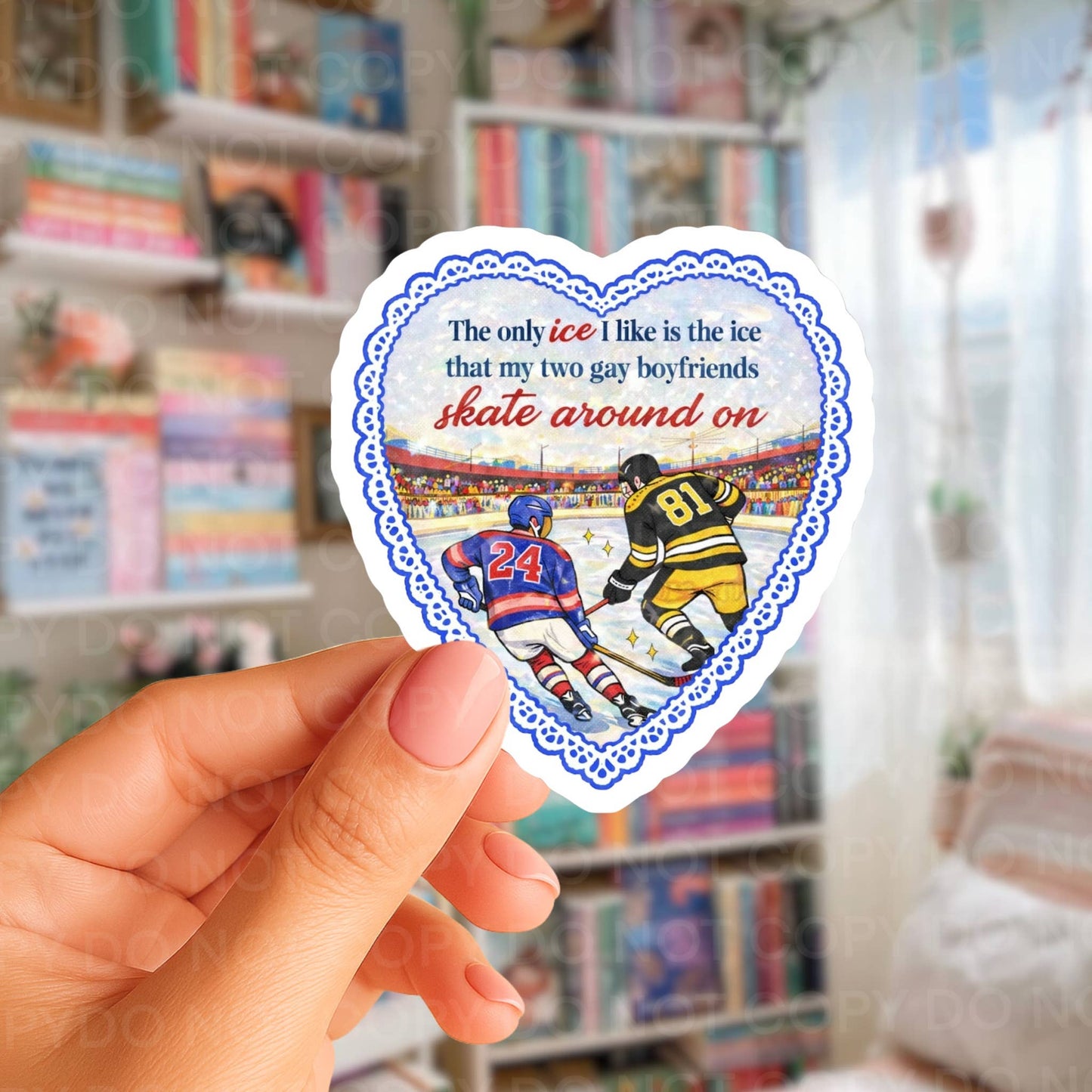 The Only Ice I Like Hockey Sticker