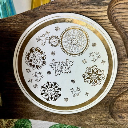 Mid Mod Wood Cheese Tray Vintage